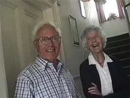 Michael's Uncle and Aunt, Andrew and Heather, give us a very warm welcome for coffee at their house in Combe Martin, 13 miles from Lynton